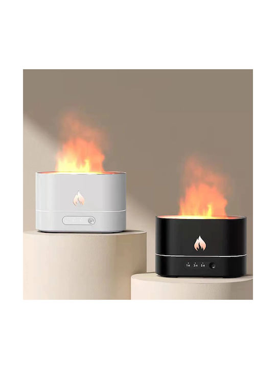 Aromatherapy Device Flame Aroma Diffuser Humidifier White