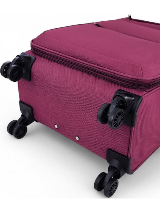 Medium Suitcase 42x23x67 Cm – 2.6 Kg Fabric Forecast W24901-24 Expansion & TSA Lock Burgundy