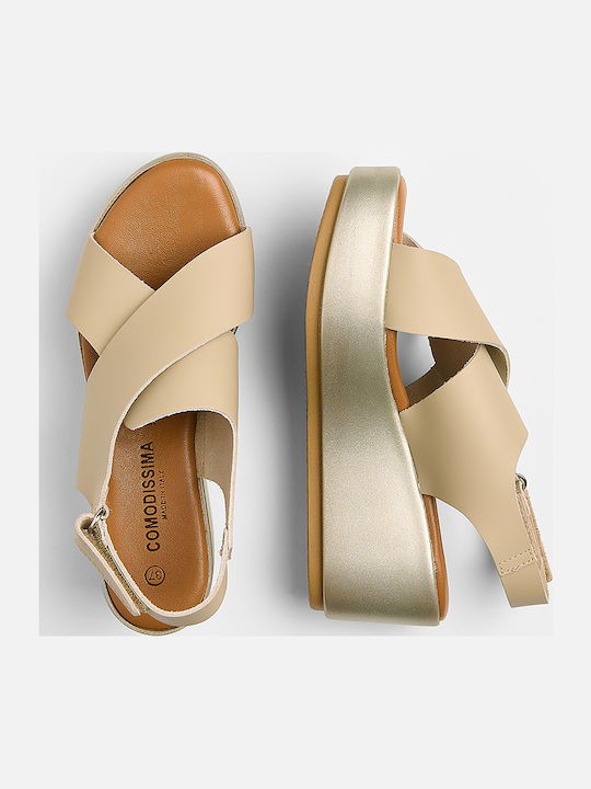 Anatomische Damenplattformen Beige