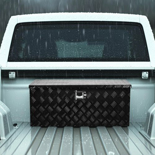 Vevor 35.4"x14.6"x14.6" Heavy Duty Aluminum Truck Bed Tool Box Pickup Black