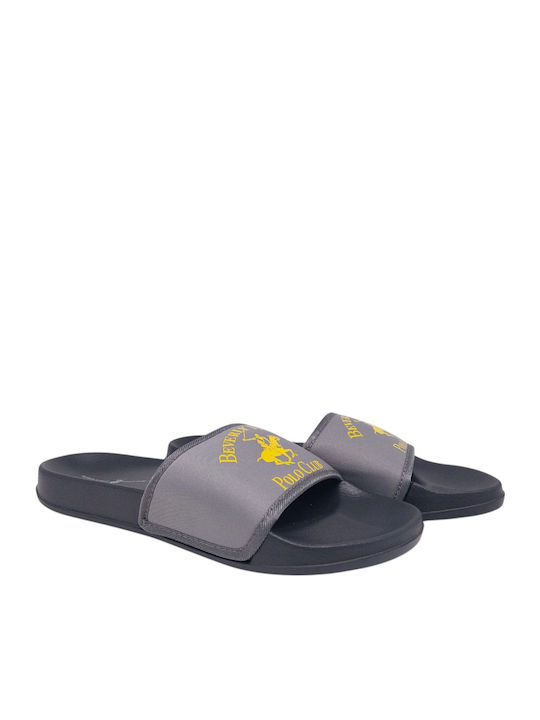 Men's Gray Slides