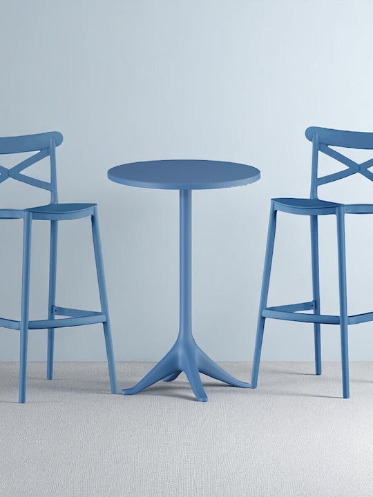 Bar-Set für Kleine Außenbereiche Elly 3 Stück Blau