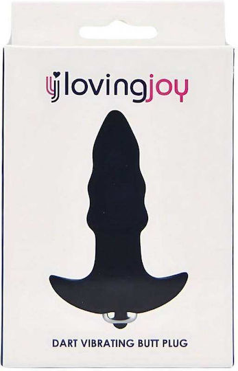 Loving Joy Πρωκτική Σφήνα με Δόνηση Μαύρη