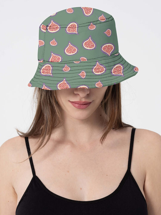 Miami Beach Fabric Women's Bucket Hat Green