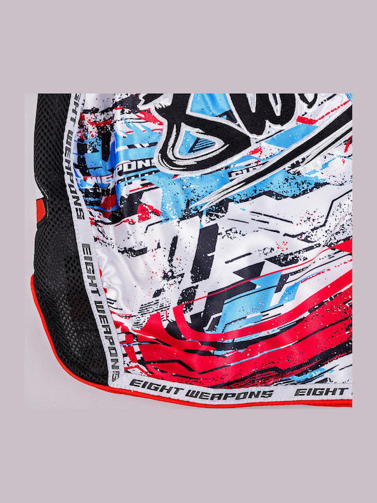 Muay Thai Boxershorts 8 Weapons Cut Like A Blade 2.0 Weiße