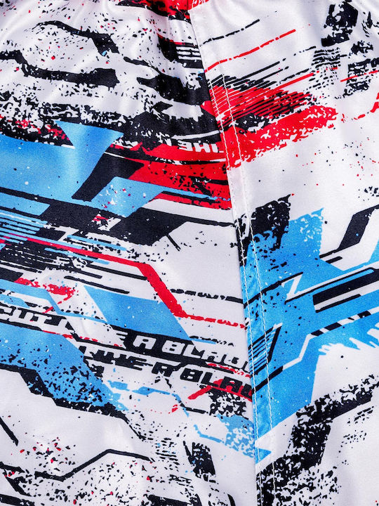 Muay Thai Boxershorts 8 Weapons Cut Like A Blade 2.0 Weiße