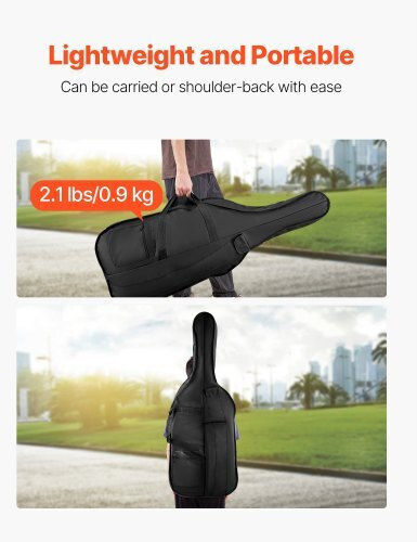 Vevor Waterproof Soft Case for String Instruments 4/4 Black