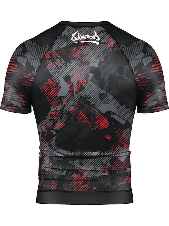 8 Weapons Short Sleeve Shirt 8300013-1-BKRE for Jiu-Jitsu Black