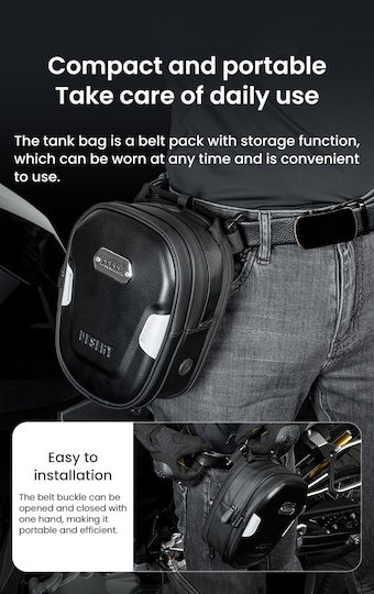 Loboo Motorcycle Tank Bag for Tank Cover