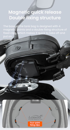Loboo Motorcycle Tank Bag for Tank Cover