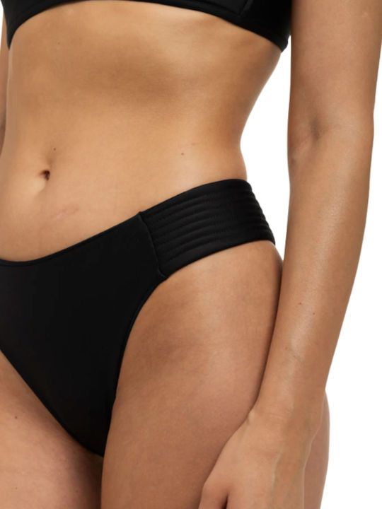 Bikini Set Top & Slip Bottom Black