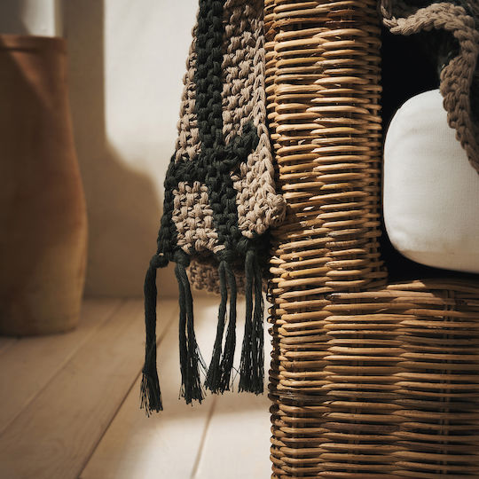 Gofis Home Poema Armchair Throw Knitted 140x180cm Brown