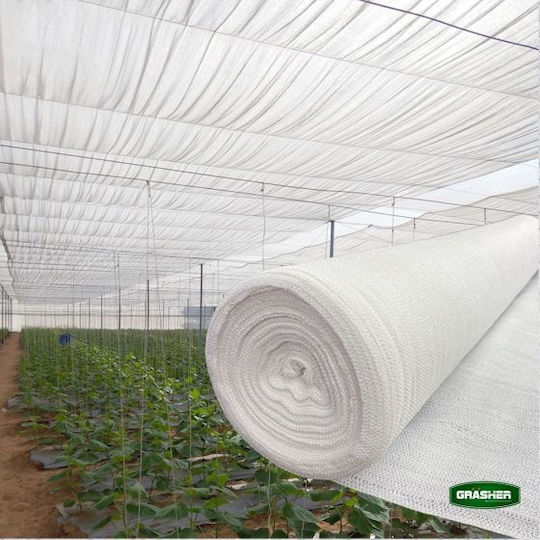 Grasher Schattierungsnetz Weiß auf Rolle 3x50m 150gr/m²