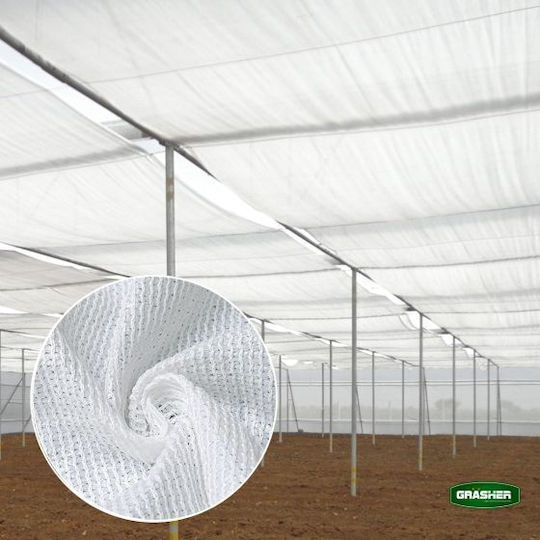 Grasher Мрежа за сянка Бял на Ролка 1x50m 150гр/кв.м