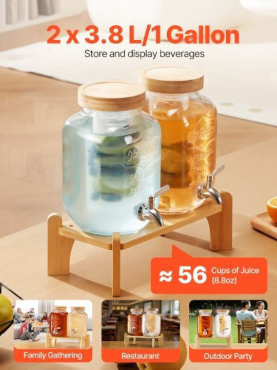 Vevor Double Cold Beverage Dispenser 2x3.8lt 2 Pieces
