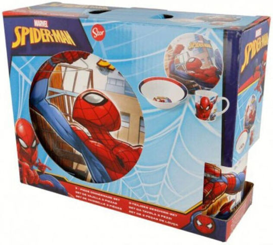 Disney Σετ Φαγητού Spiderman Gift Set Κεραμικό Πολύχρωμο 3τμχ