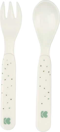 Kikka Boo Feeding Set Bear With Me made of Plastic Green 5pcs for 6+ months