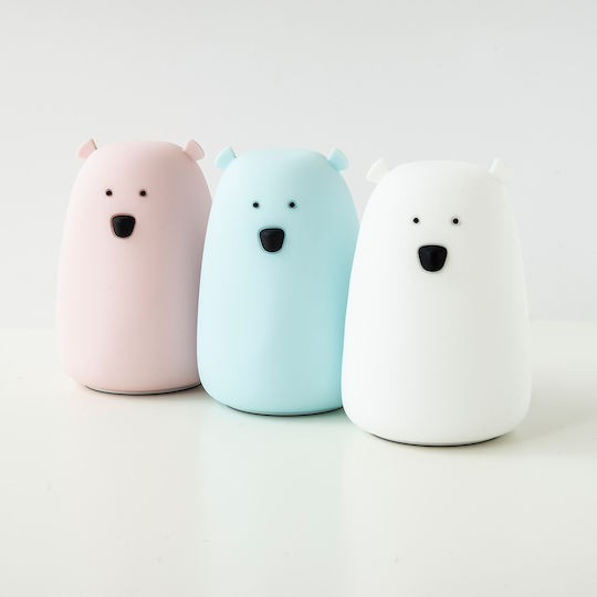 Rabbit & Friends Φωτάκι Νυκτός Bear Μπαταρίας Λευκό