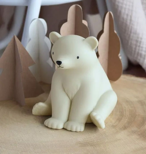 A Little Lovely Company Night Light LED Bear Battery White