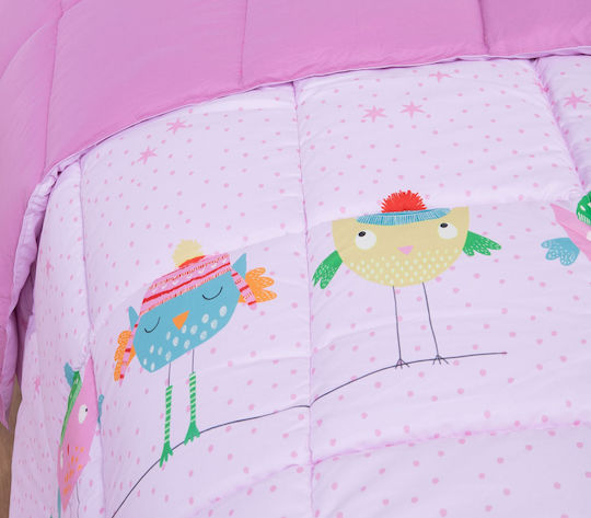 Nef-Nef Homeware Kids Duvet Single Tweet So SweetLovely Sweet Lovely 160x220cm