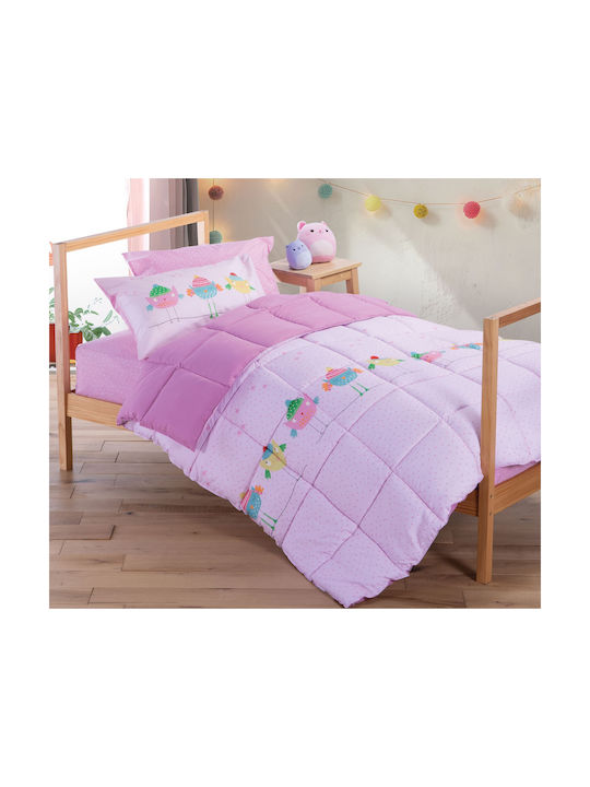 Nef-Nef Homeware Kids Duvet Single Tweet So SweetLovely Sweet Lovely 160x220cm