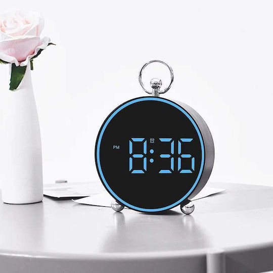 Tischuhr Digital LED Mit Blauem Wecker D6M8DWYBM