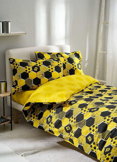 Vesta Home Kids Duvet Single Aris Kids Yellow-Black 160x230cm