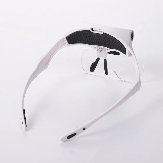 Visor-type Glasses Magnifier Two Led Lights Foxmag24 Led 9892b2