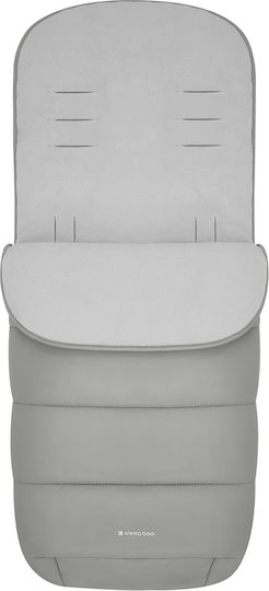 Kikka Boo Classic Waterproof Stroller Footmuff with Fleece Lining 98x40cm Light Grey