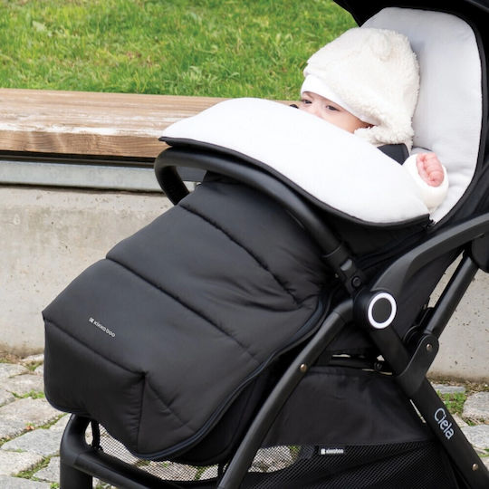 Kikka Boo Classic Waterproof Stroller Footmuff with Fleece Lining 98x40cm Light Grey