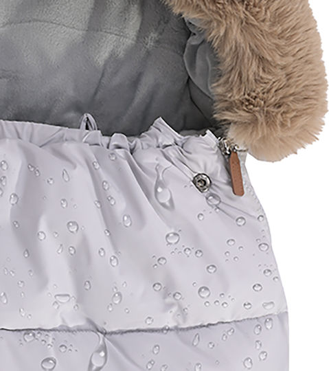 Lorelli Thermo Luxe Ποδόσακος Καροτσιού Αδιάβροχος Γκρι με Fleece Επένδυση 88x46εκ.