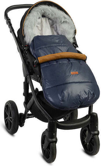 Sensillo Stroller Footmuff with Fleece Lining 100x45cm Blue