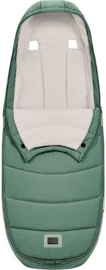 Cybex Platinum Ποδόσακος Καροτσιού Leaf Green με Fleece Επένδυση