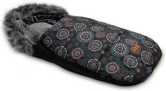 Sensillo Olaf Universal Husa Pentru Cărucior Impermeabilă Neagră Cu Căptușeală Fleece 100x45cm