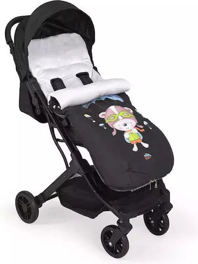Interbaby Paracaidista Universal Stroller Footmuff with Velvet Lining 105x46cm Azul