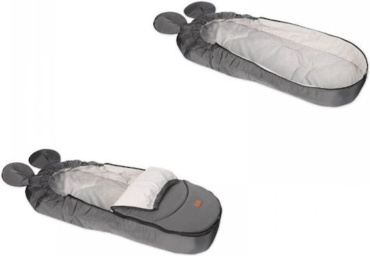 Tesoro Mouse Universal Kinderwagen-Fußsack Wasserdicht Light Brown 90x40εκ.