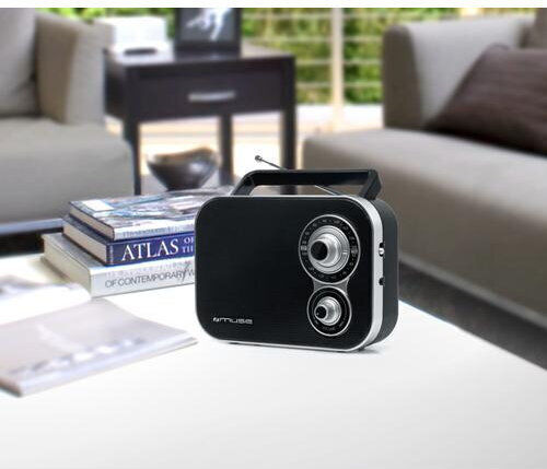 Muse M-051 R Retro Φορητό Ραδιόφωνο Ρεύματος / Μπαταρίας Μαύρο