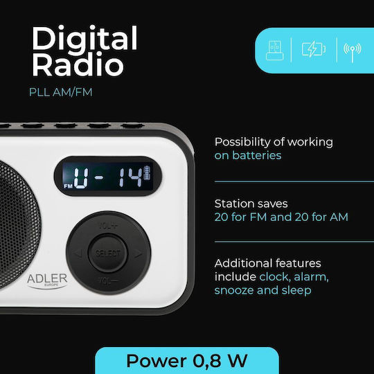 Adler AD 1906 Tragbares Radio Schwarz