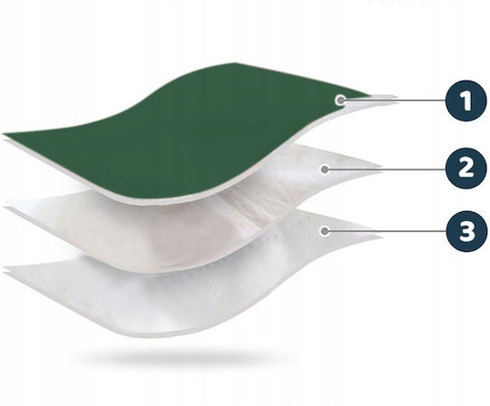 Ricokids Elmi Sac de picioare pentru cărucior Verde cu căptușeală de catifea 95x48εκ.