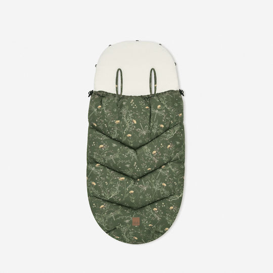 Kikka Boo Luxury Waterproof Stroller Footmuff Green with Fleece Lining 97x40cm