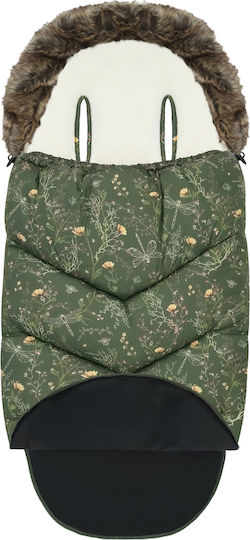 Kikka Boo Luxury Waterproof Stroller Footmuff Green with Fleece Lining 97x40cm