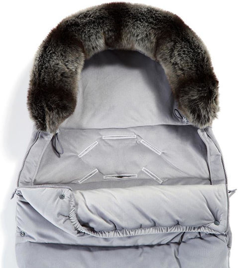 La Millou Universal Kinderwagen-Fußsack Wasserdicht Gray 110x50εκ.