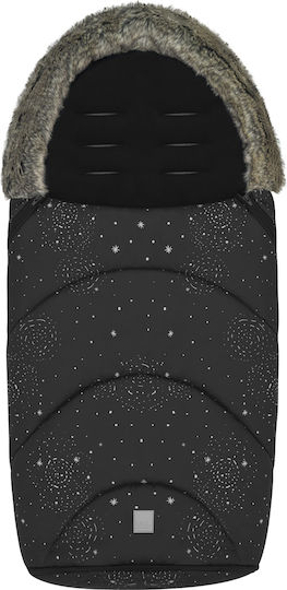 Kikka Boo Trendy Galaxy Waterproof Stroller Footmuff with Fleece Lining 98x40cm Black