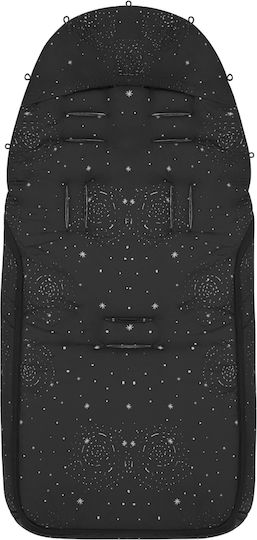Kikka Boo Trendy Galaxy Waterproof Stroller Footmuff with Fleece Lining 98x40cm Black