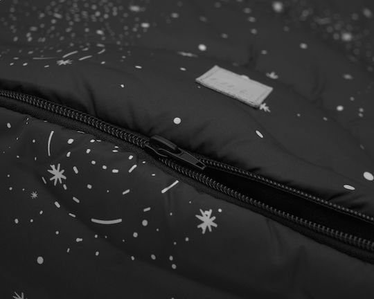Kikka Boo Trendy Galaxy Waterproof Stroller Footmuff with Fleece Lining 98x40cm Black
