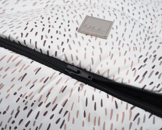 Kikka Boo Trendy Memphis Waterproof Stroller Footmuff with Fleece Lining 98x40cm White