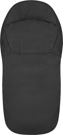 Kikka Boo Urban Stroller Footmuff Waterproof Black With Fleece Lining 98x40cm