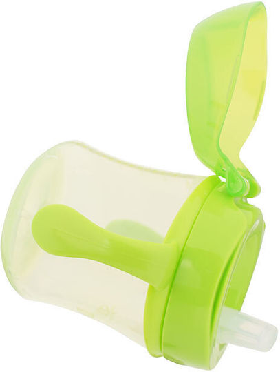 Dr. Brown's Educational Sippy Cup Plastic with Handles Green Light green for 6m+m+ 180ml