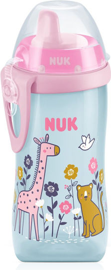Nuk Kiddy Cup Bee Lern-Trinkflasche Silikon Rosa Rosa Giraffe - Katze für 12m+m+ 300ml 10.751.084