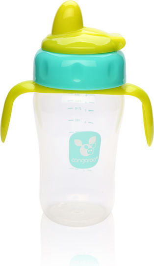 Cangaroo Educational Sippy Cup Plastic with Handles Blue for 6m+m+ 270ml